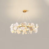 Lotus Petal Chandelier – Ambient Illumination in Luxury Interior Setting View 18