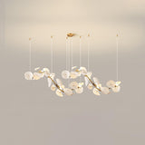 Lotus Petal Chandelier – Ambient Illumination in Luxury Interior Setting View 20