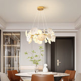 Lotus Petal Chandelier – Ambient Illumination in Luxury Interior Setting View 7
