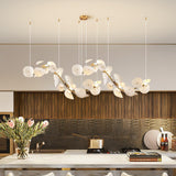 Lotus Petal Chandelier – Ambient Illumination in Luxury Interior Setting View 5