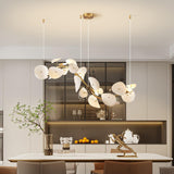 Lotus Petal Chandelier – Ambient Illumination in Luxury Interior Setting View 4