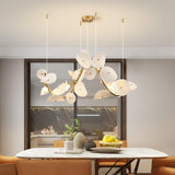 Lotus Petal Chandelier – Ambient Illumination in Luxury Interior Setting View 3