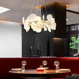 Lotus Petal Chandelier – Ambient Illumination in Luxury Interior Setting View 8