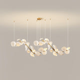 Lotus Petal Chandelier – Ambient Illumination in Luxury Interior Setting View 11