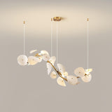 Lotus Petal Chandelier – Ambient Illumination in Luxury Interior Setting View 12
