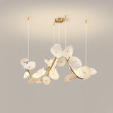 Lotus Petal Chandelier – Ambient Illumination in Luxury Interior Setting View 13
