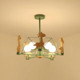 Lovely Deer Wooden Curated Mouth-Blown Frosted G – spatial dining room perspective