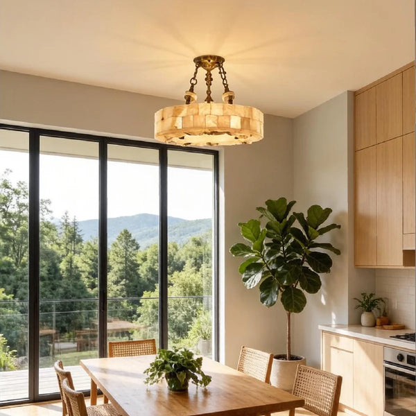 Lucas Alabaster Ceiling Light