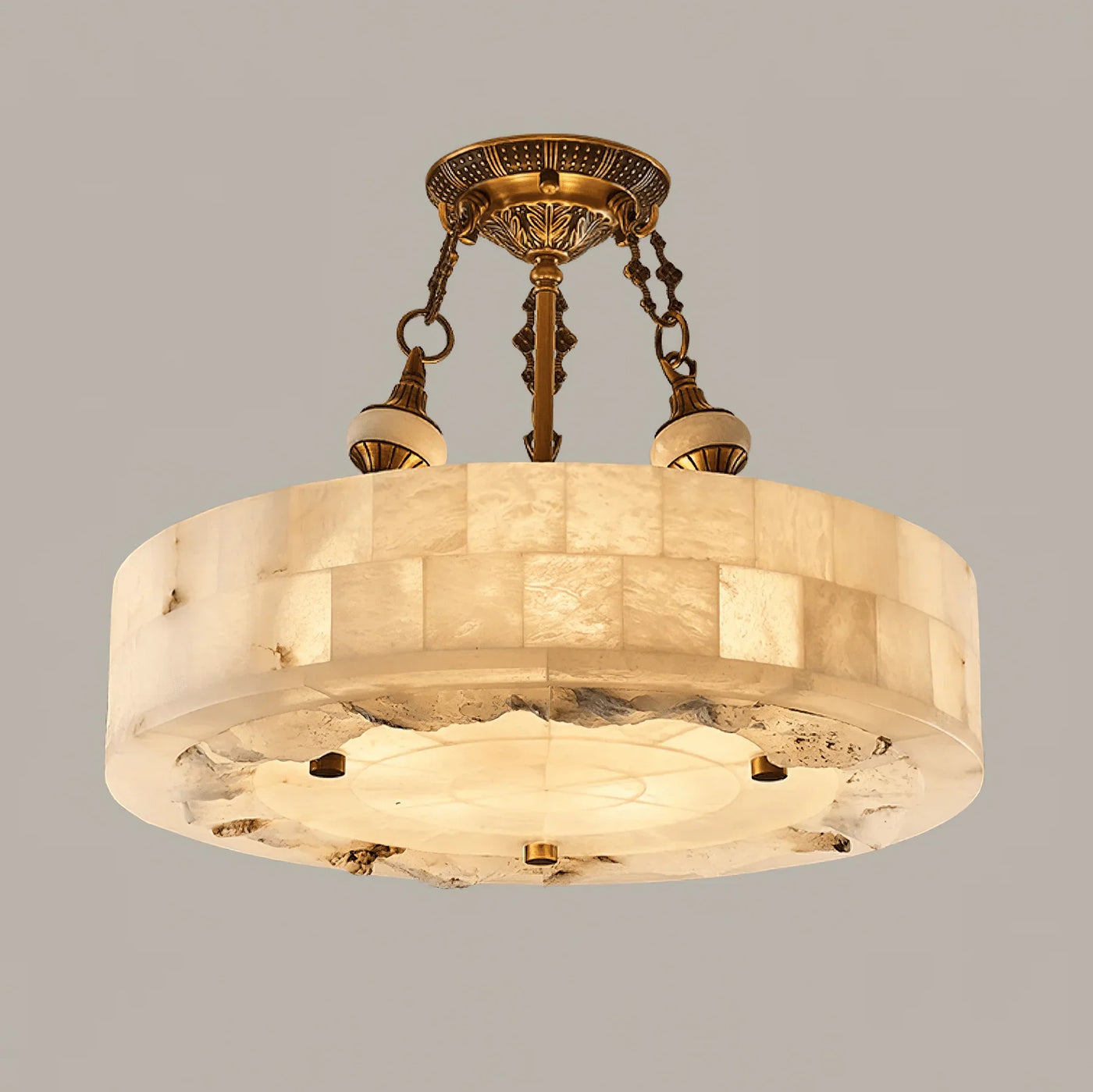 Ceiling Light View 11 | French Minimalist Marble & Antique Brass Flush Mount Ceiling Light | Luxury Designer Ceiling Lamp | JINSHE Lucas | JINSHE