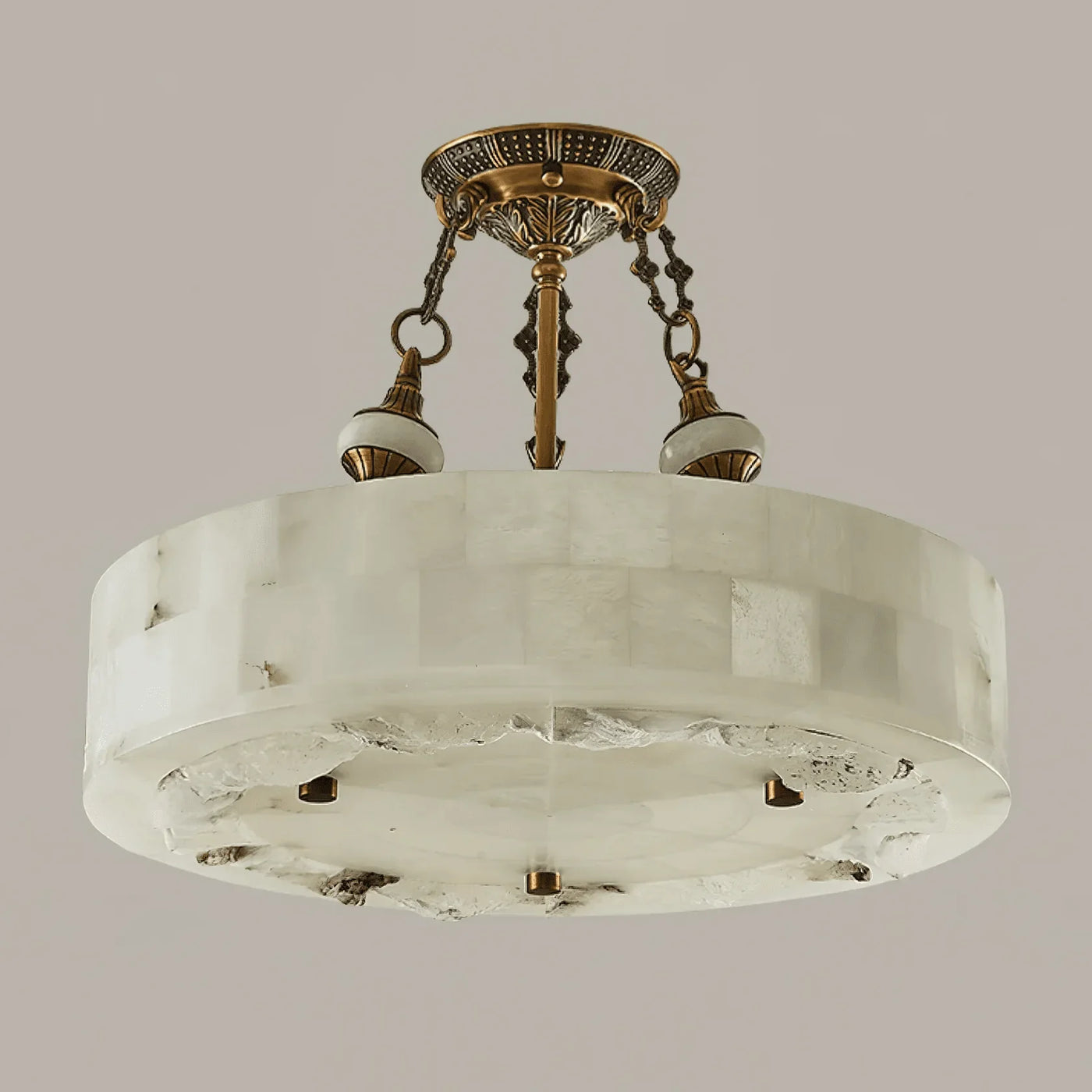 Ceiling Light View 12 | French Minimalist Marble & Antique Brass Flush Mount Ceiling Light | Luxury Designer Ceiling Lamp | JINSHE Lucas | JINSHE