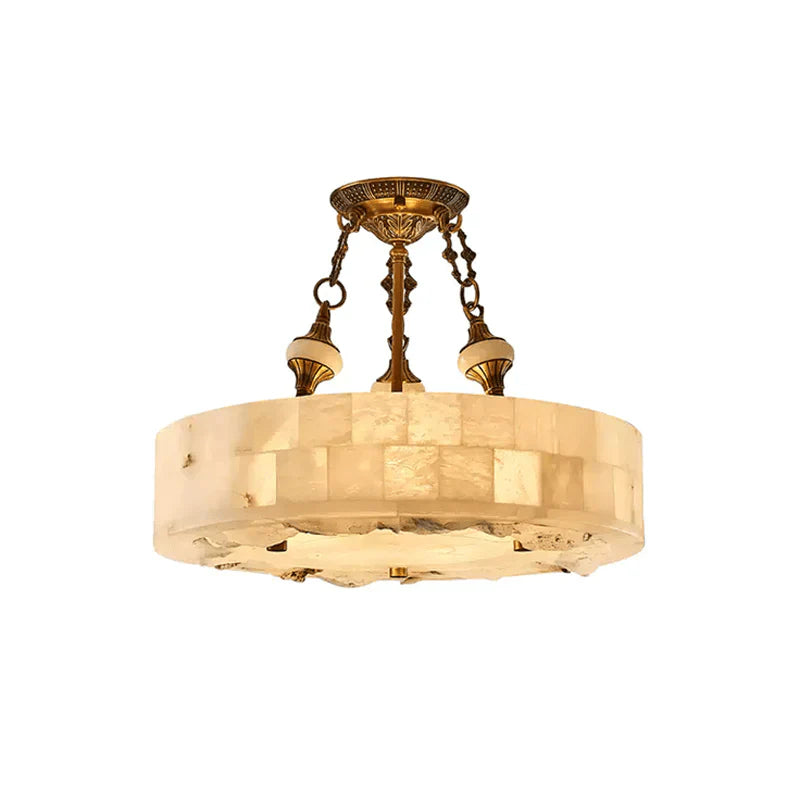 Ceiling Light View 14 | French Minimalist Marble & Antique Brass Flush Mount Ceiling Light | Luxury Designer Ceiling Lamp | JINSHE Lucas | JINSHE