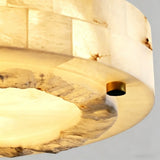 Ceiling Light View 10 | French Minimalist Marble & Antique Brass Flush Mount Ceiling Light | Luxury Designer Ceiling Lamp | JINSHE Lucas | JINSHE