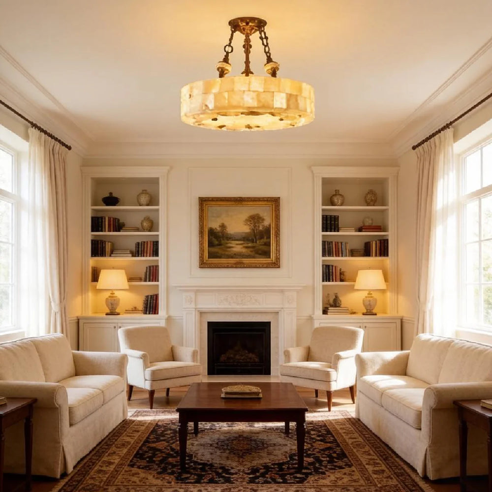 Lucas Alabaster Ceiling Light