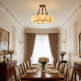Ceiling Light View 6 | French Minimalist Marble & Antique Brass Flush Mount Ceiling Light | Luxury Designer Ceiling Lamp | JINSHE Lucas | JINSHE
