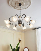 Luce Black Chandelier – Ambient Illumination in Luxury Interior Setting View 12