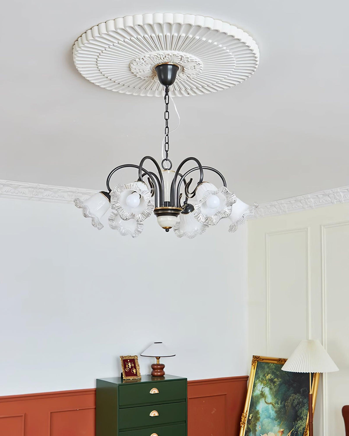 Luce Black Chandelier – Ambient Illumination in Luxury Interior Setting View 14