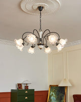 Luce Black Chandelier – Ambient Illumination in Luxury Interior Setting View 8