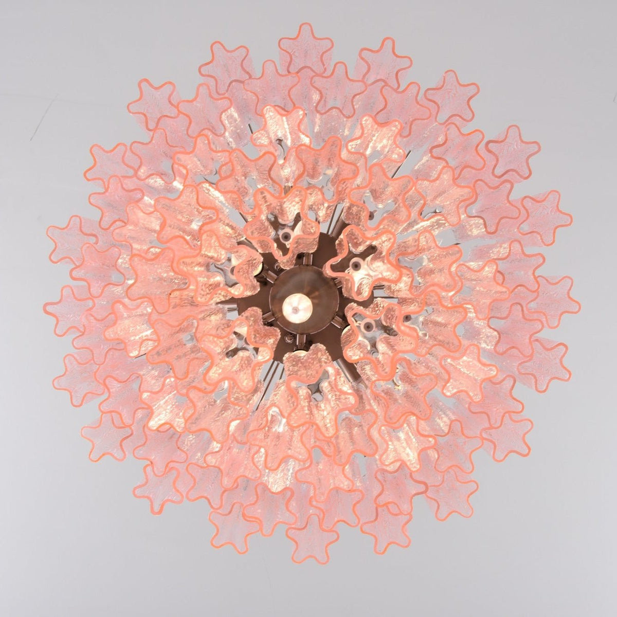 Lucente Rosa Curated Mouth-Blown Frosted Glass C – structural canopy joint detail