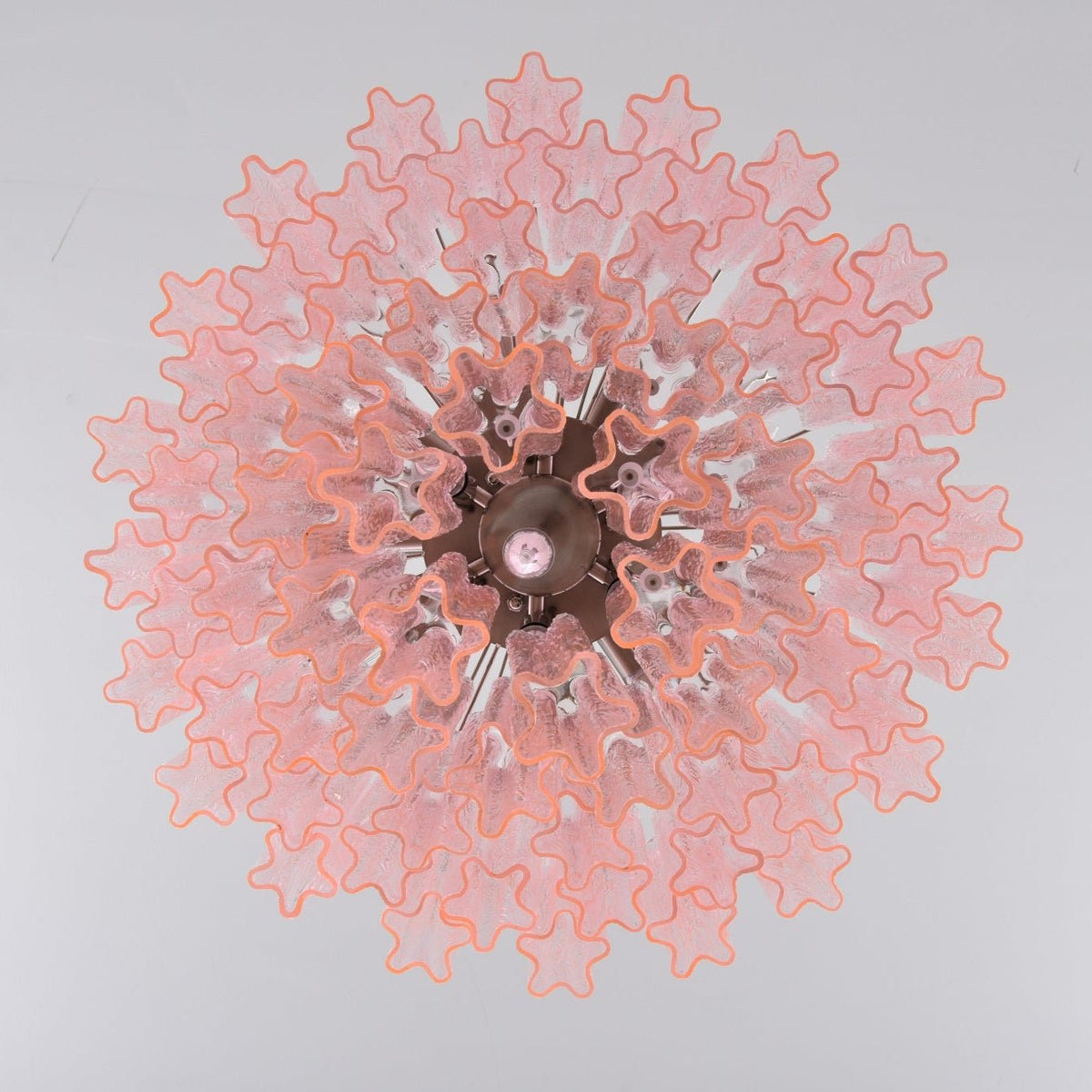 Lucente Rosa Curated Mouth-Blown Frosted Glass C – dimensional scale reference