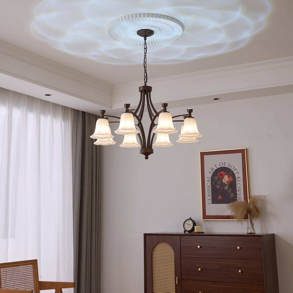 Lucian Bell Curated Mouth-Blown Frosted Glass Ch