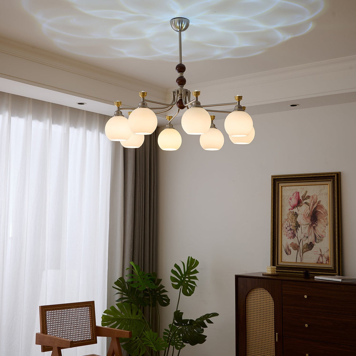 Lucienne Orb Chandelier – Ambient Illumination in Luxury Interior Setting View 3