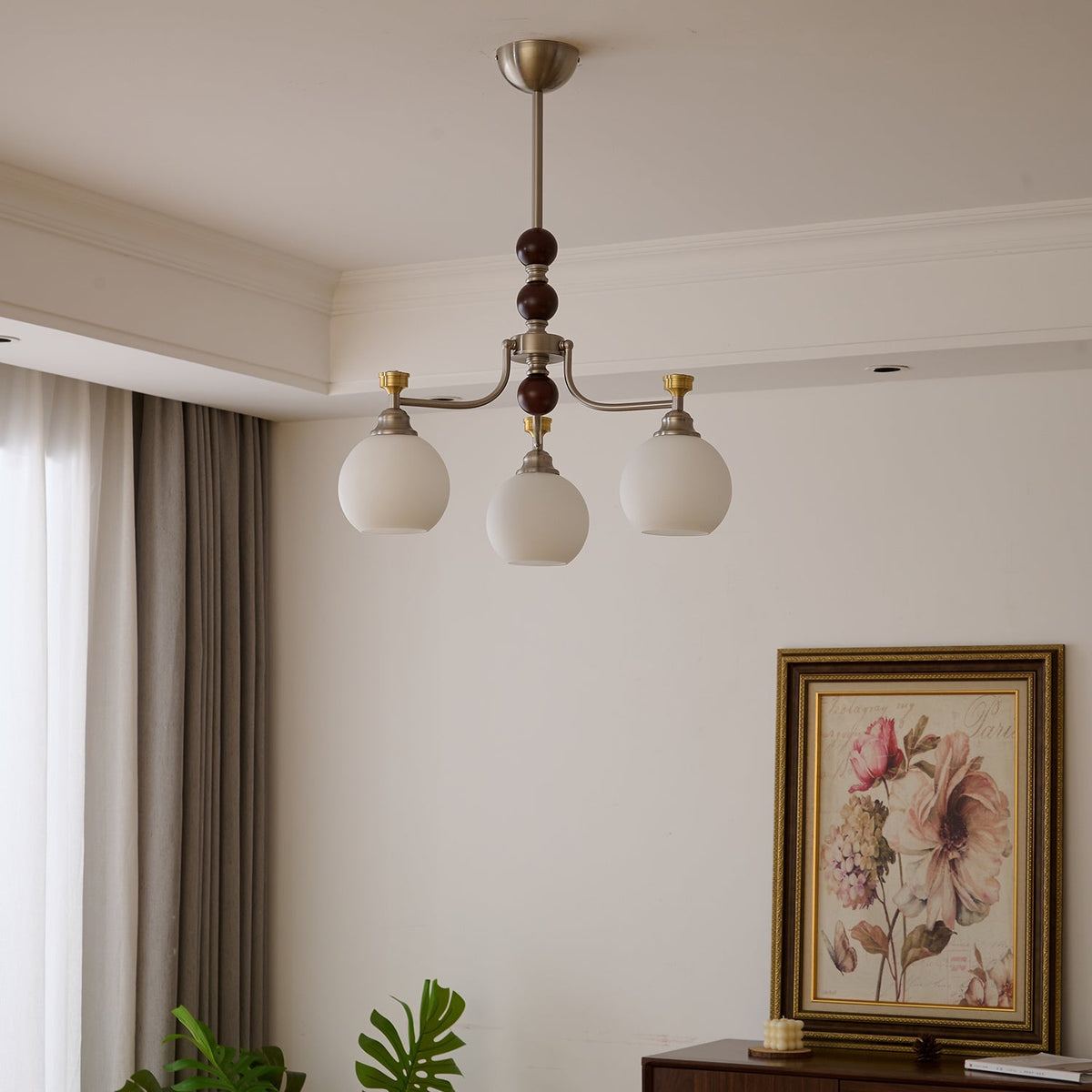 Lucienne Orb Chandelier – Ambient Illumination in Luxury Interior Setting View 6