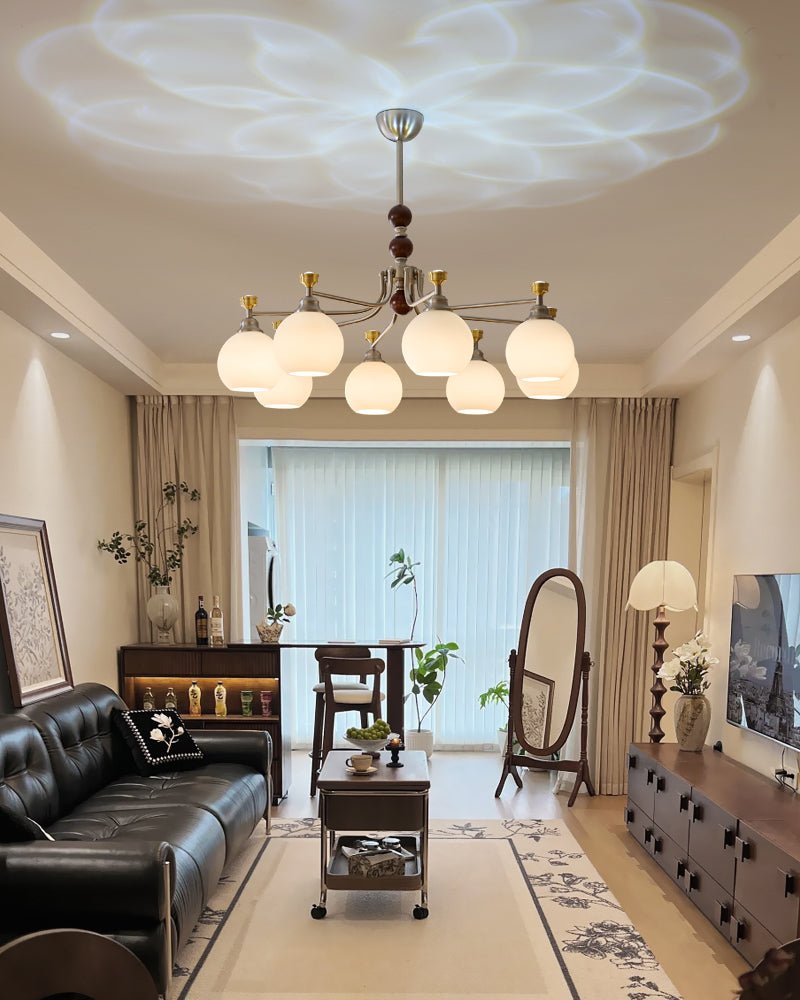 Lucienne Orb Chandelier – Ambient Illumination in Luxury Interior Setting View 11