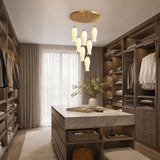 Luma Flora Stairs Chandelier – Ambient Illumination in Luxury Interior Setting View 6