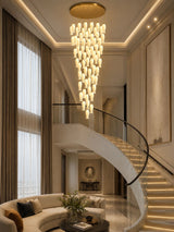 Luma Flora Stairs Chandelier – Ambient Illumination in Luxury Interior Setting View 7