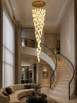 Luma Flora Stairs Chandelier – Ambient Illumination in Luxury Interior Setting View 5