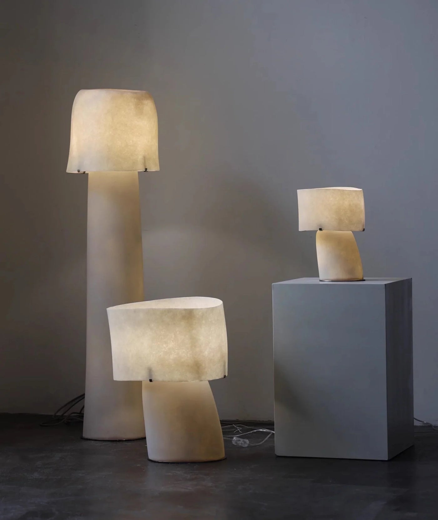 Hand-cast Resin Floor Lamp View 7 | Luma Artisanal Resin Floor Lamp | The Sculptural Art Collection | JINSHE | JINSHE