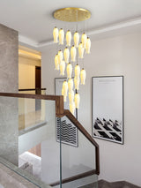 Luma Flora Stairs Chandelier – Ambient Illumination in Luxury Interior Setting View 11
