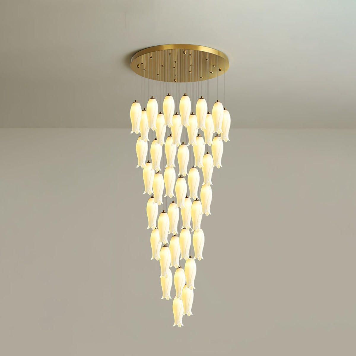 Luma Flora Stairs Chandelier – Ambient Illumination in Luxury Interior Setting View 23