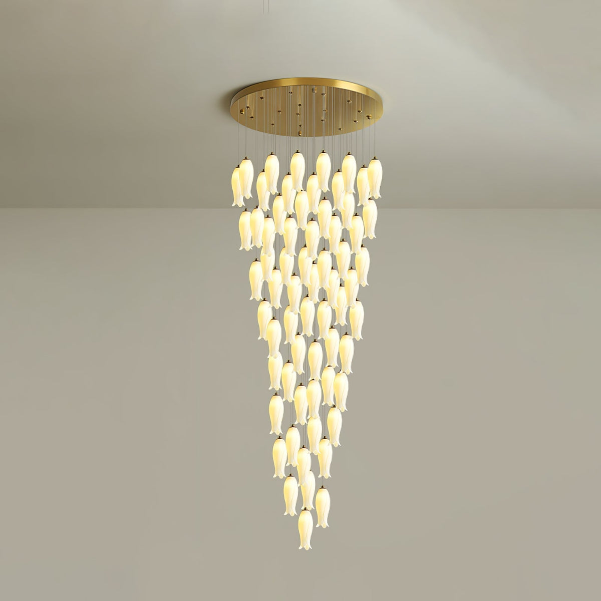 Luma Flora Stairs Chandelier – Ambient Illumination in Luxury Interior Setting View 25