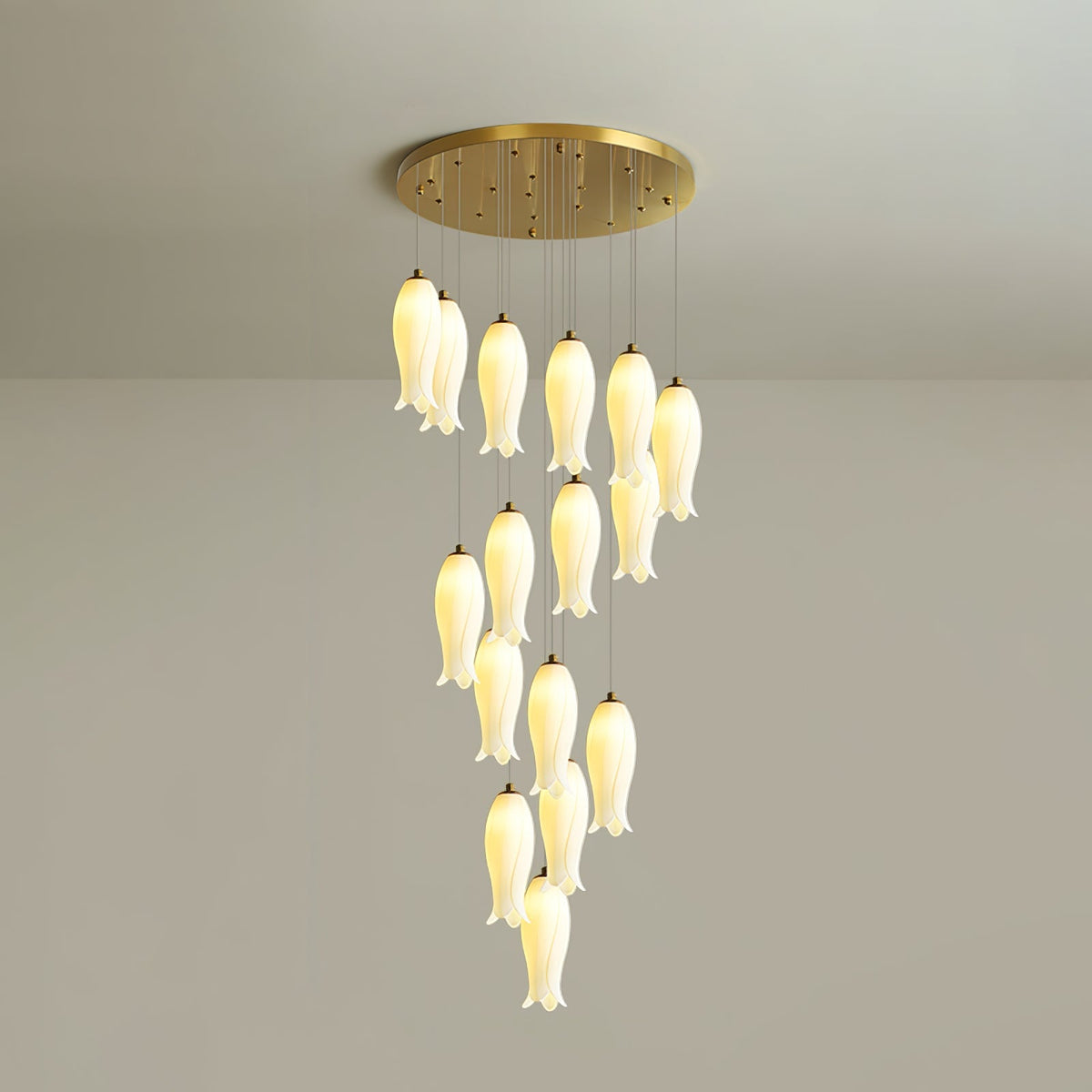 Luma Flora Stairs Chandelier – Ambient Illumination in Luxury Interior Setting View 18