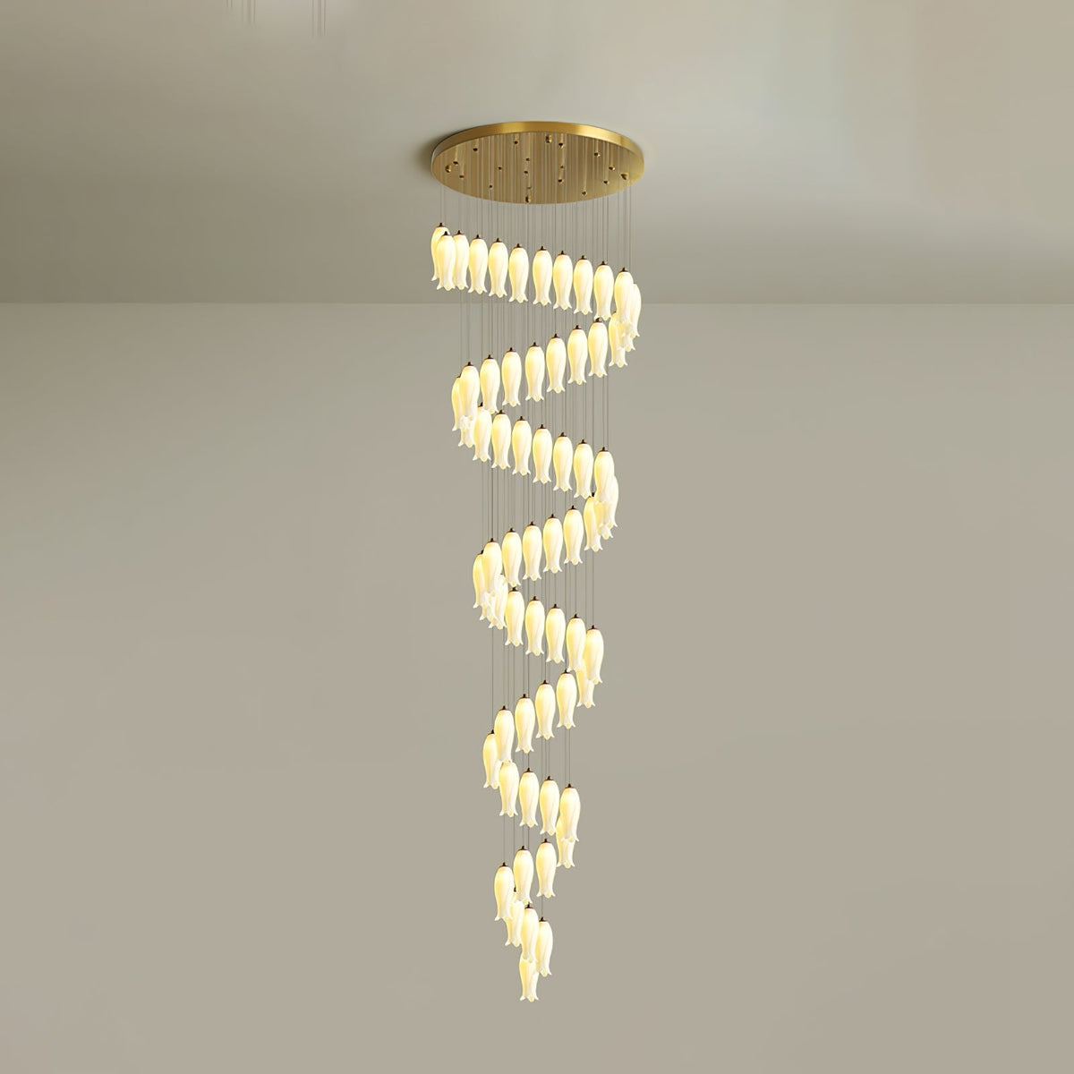 Luma Flora Stairs Chandelier – Ambient Illumination in Luxury Interior Setting View 26