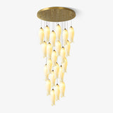 Luma Flora Stairs Chandelier – Handcrafted Architectural Luxury Lighting Fixture