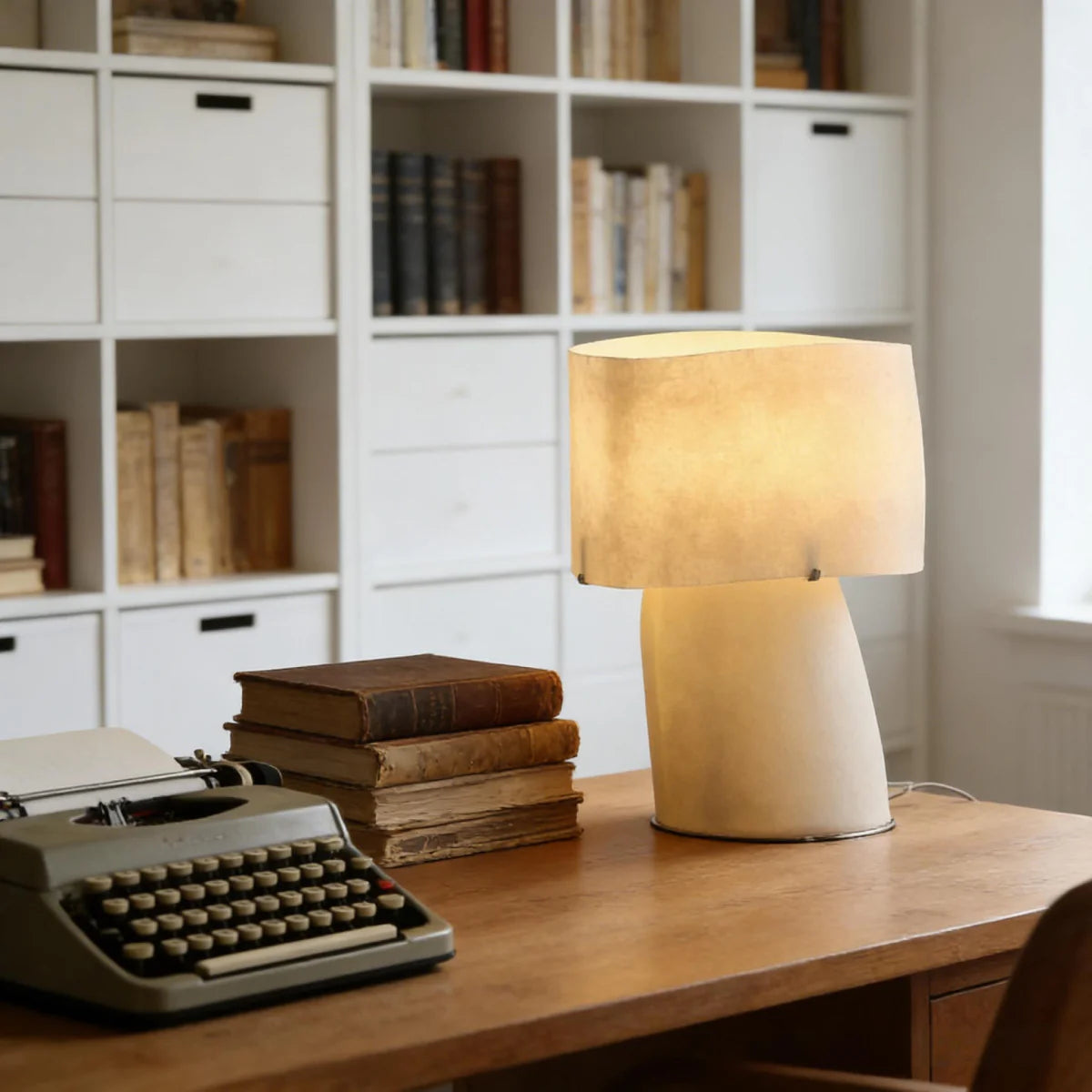 Hand-cast Resin Table Lamp View 6 | Luma Artisanal Resin Table Lamp | The Sculptural Art Collection | JINSHE | JINSHE