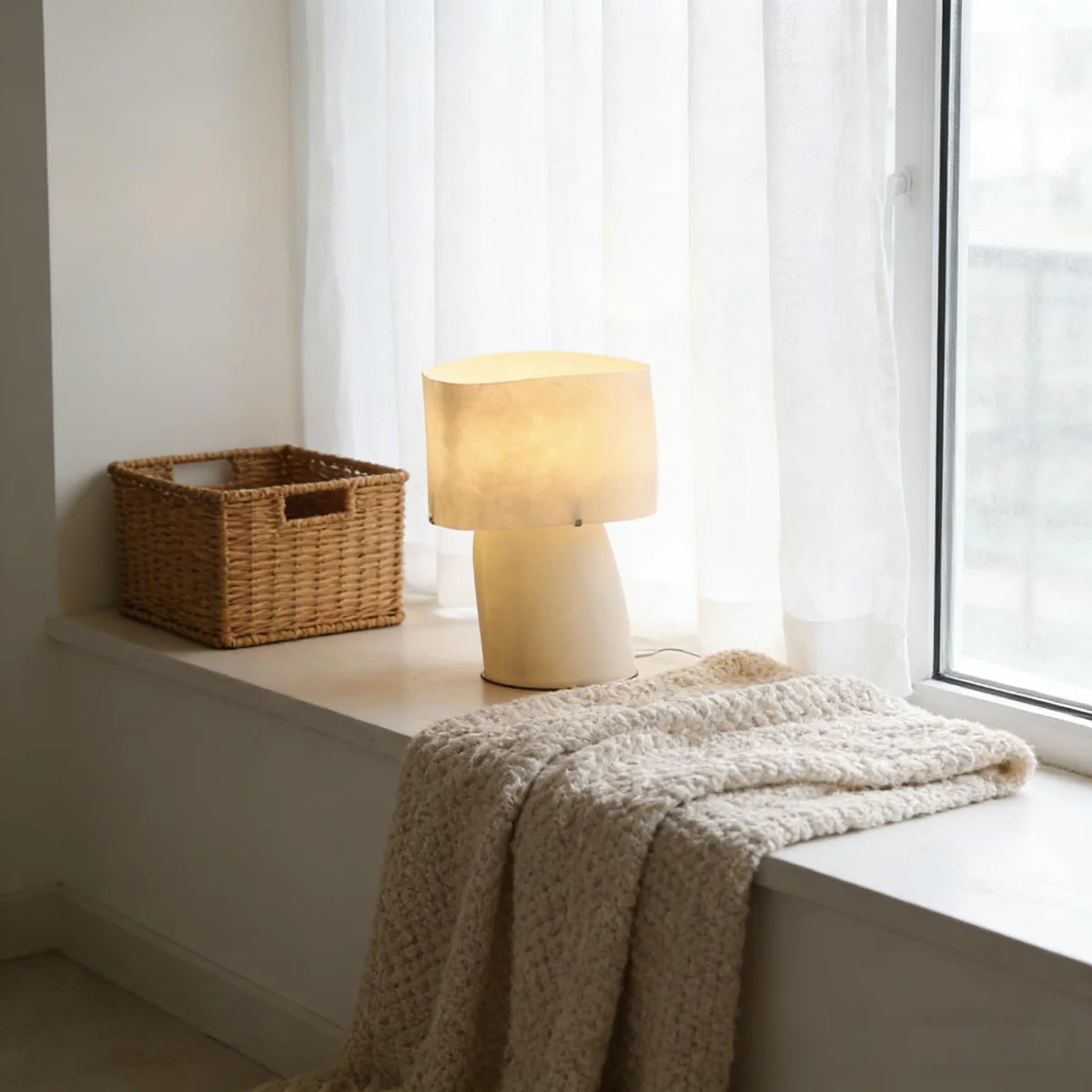 Hand-cast Resin Table Lamp View 11 | Luma Artisanal Resin Table Lamp | The Sculptural Art Collection | JINSHE | JINSHE