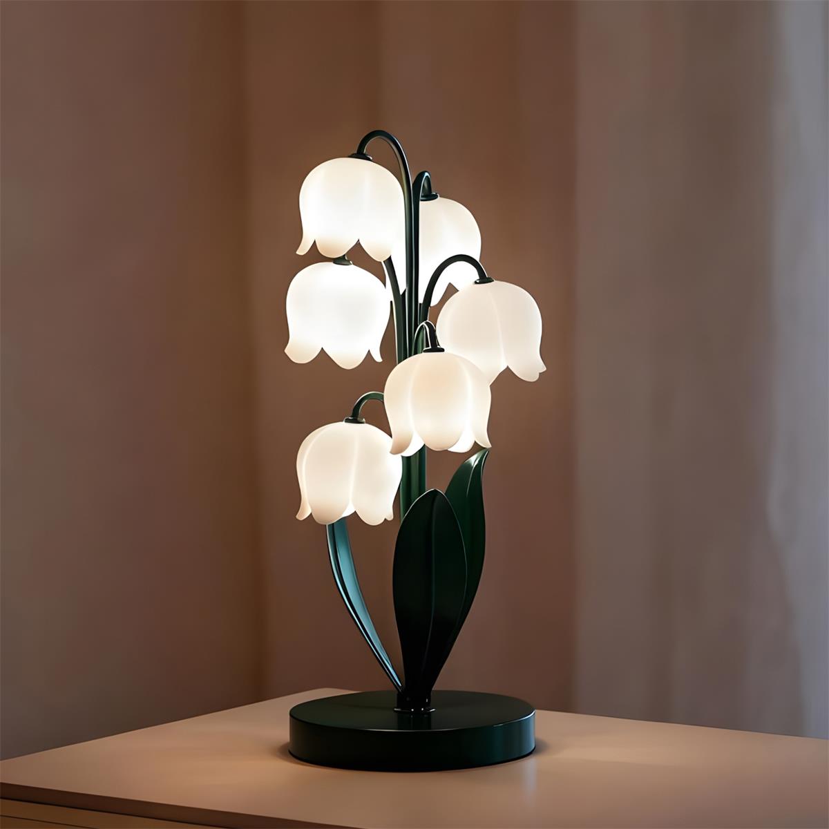 LumiLily Curated Optical Acrylic Table Lamp – W 16cm x H 40cm  W 6.3 x H 15.7 finish configuration