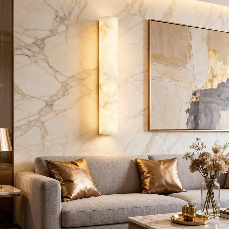 Spanish Alabaster Wall Lamp View 6 | Luminara Alabaster Wall Lamp | JINSHE | JINSHE