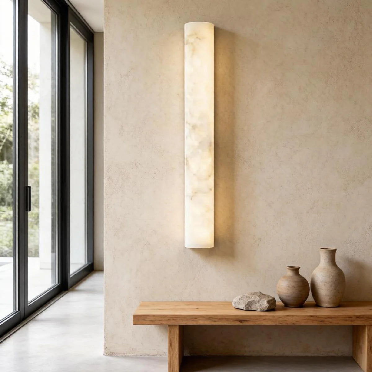 Spanish Alabaster Wall Lamp View 2 | Luminara Alabaster Wall Lamp | JINSHE | JINSHE