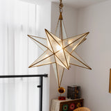Luminara Star Curated Mouth-Blown Frosted Glass – illuminated warm ambiance setting