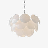 Luminous Petal Glass Chandelier – Handcrafted Architectural Luxury Lighting Fixture