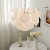 Luminous Petal Glass Chandelier – Ambient Illumination in Luxury Interior Setting View 5