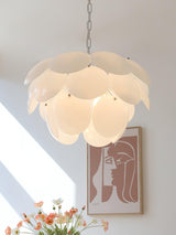 Luminous Petal Glass Chandelier – Ambient Illumination in Luxury Interior Setting View 9