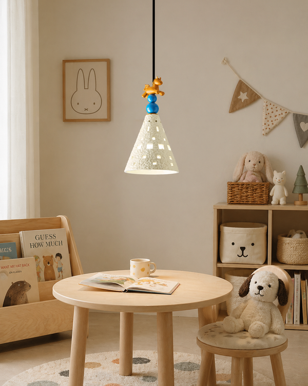 Lumo Pony Curated Hand-Thrown Ceramic Pendant Li