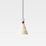 Lumo Pony Curated Hand-Thrown Ceramic Pendant Li – side angled contour profile