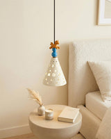 Lumo Pony Curated Hand-Thrown Ceramic Pendant Li – dimensional scale reference