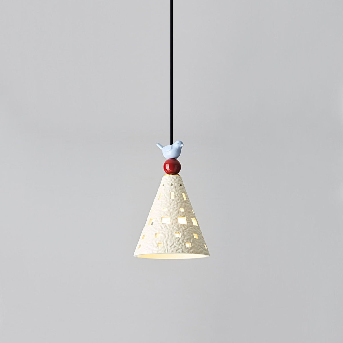 Lumo Pony Curated Hand-Thrown Ceramic Pendant Li – spatial dining room perspective
